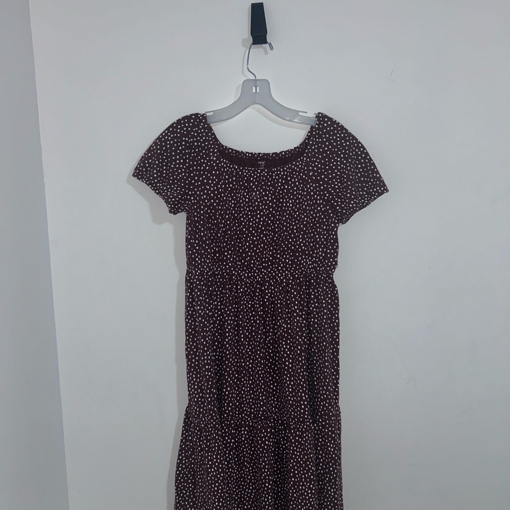 Carter's Brown and White Polka Dot Dress